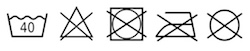 Care Symbols 40 no tumble dryer
